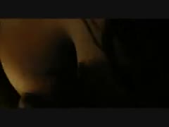 A ebony prostitute with a busty body records me cumming on her titts.